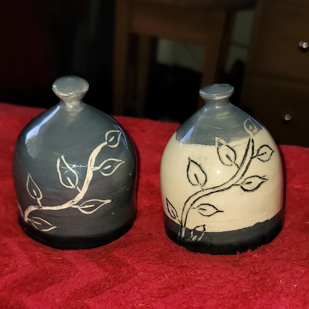 Handcrafted Ceramic Salt and Pepper Shakers